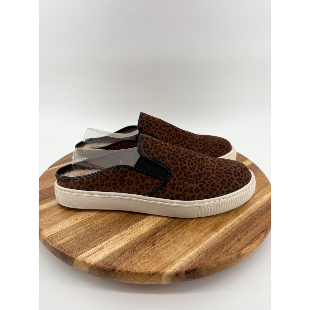 Time and Tru Leopard Print Mules Women's‎ Size 11 Slip On Memory Foam